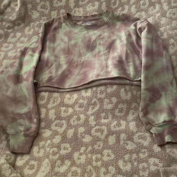 TNA cropped fleece boyfriend sweatshirt - Picture 1 of 3